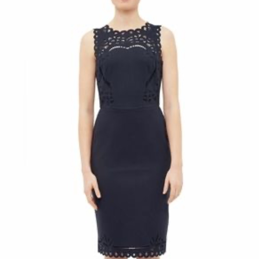 Ted baker navy blue cocktail dress